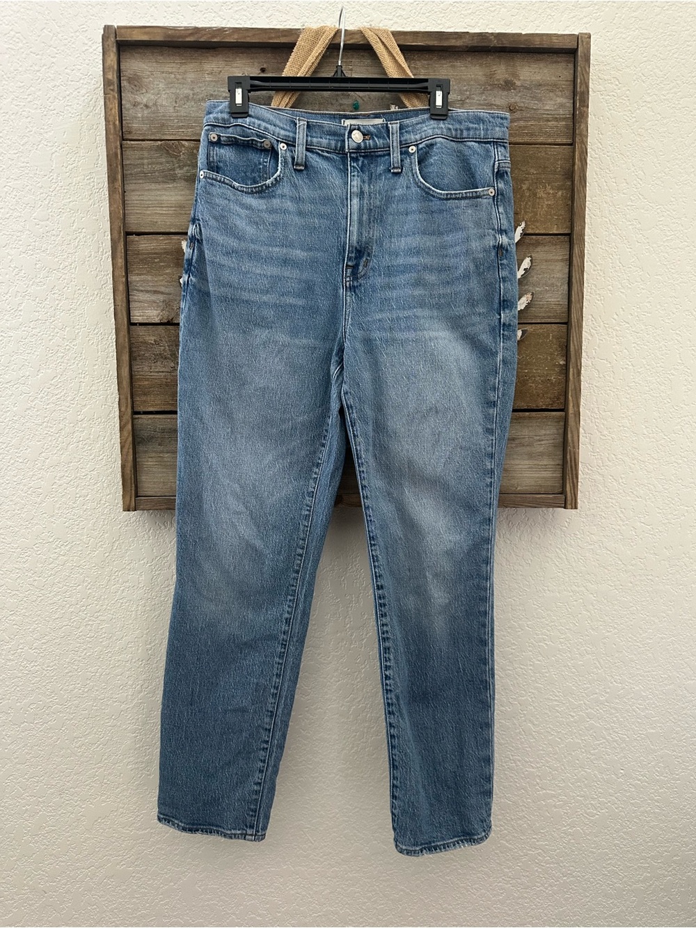 Madewell Women’s The High-Rise Slim Boy Jeans Blue Denim size 29 NA937